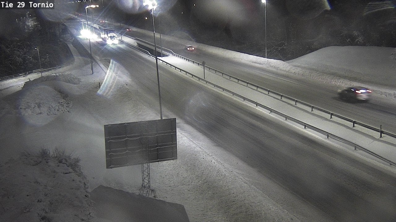 Weather Camera Image Väg 29 Torneå, Tornio, Lappi