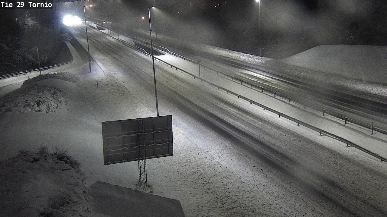 Weather Camera Image Väg 29 Torneå, Tornio, Lappi