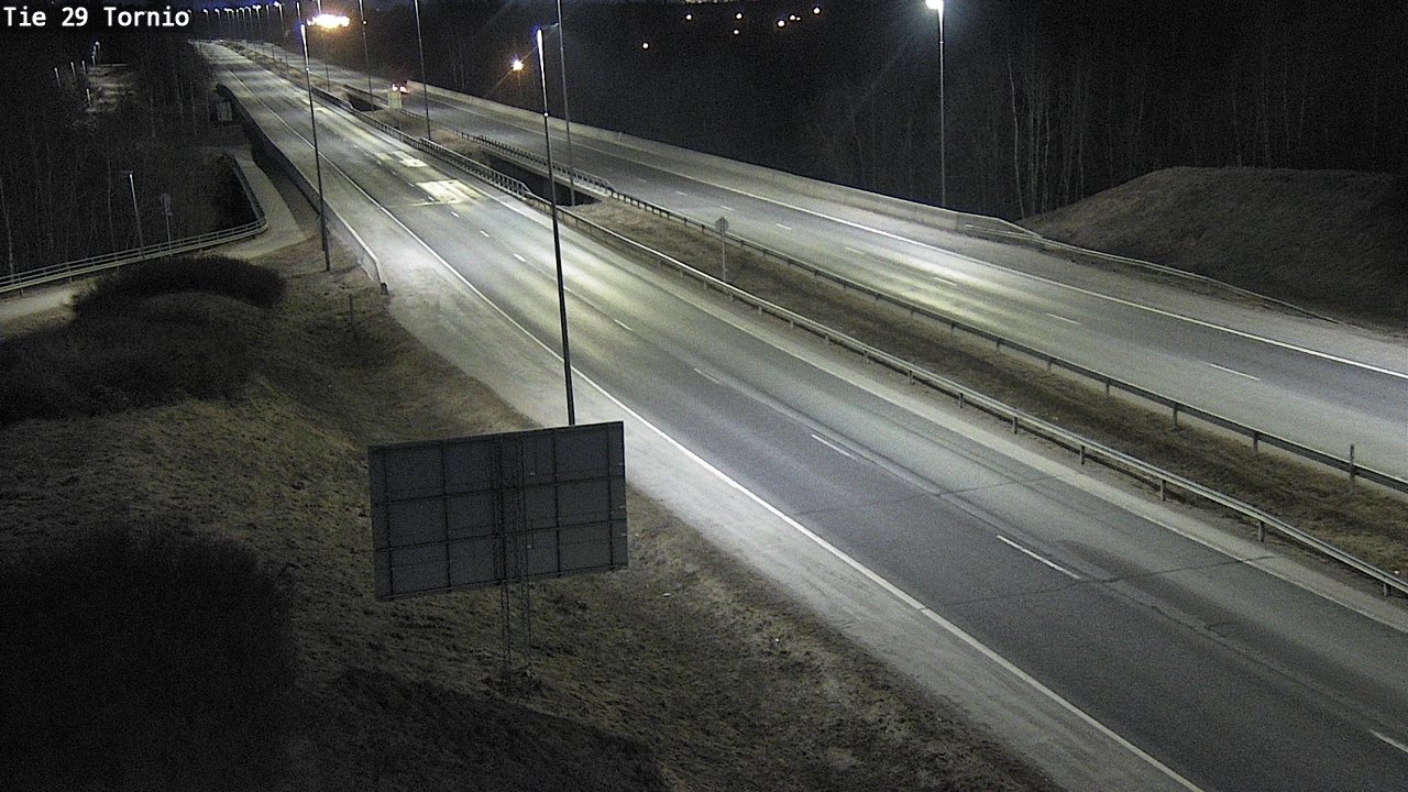 Weather Camera Image Väg 29 Torneå, Tornio, Lappi