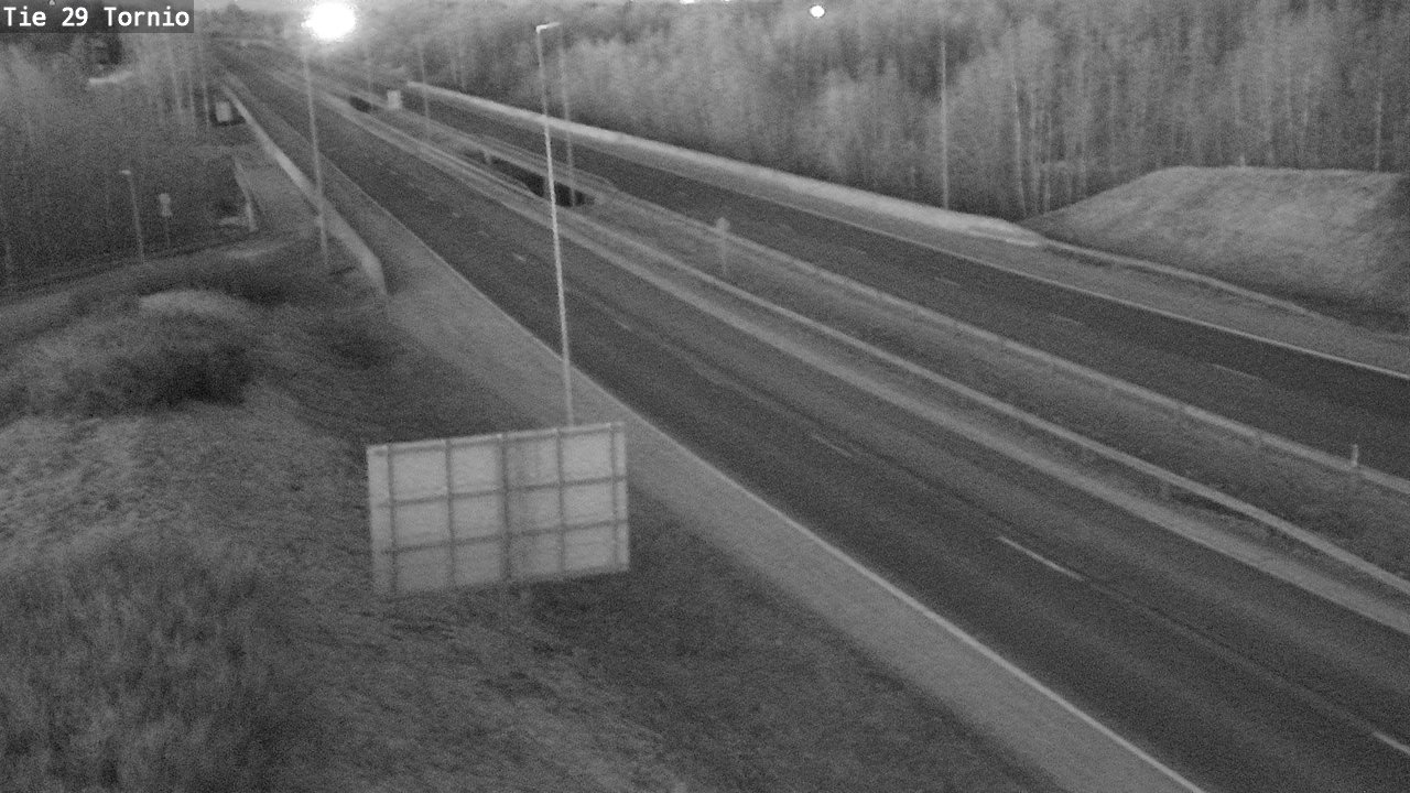 Weather Camera Image Väg 29 Torneå, Tornio, Lappi