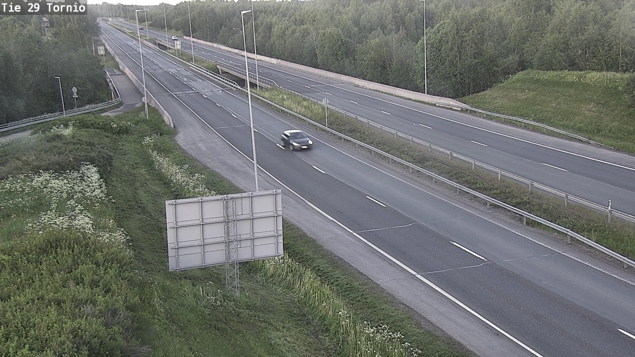Weather Camera Image Väg 29 Torneå, Tornio, Lappi