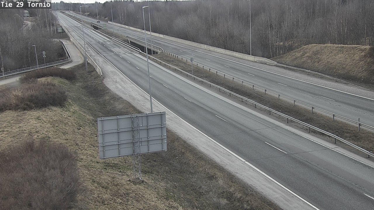 Weather Camera Image Väg 29 Torneå, Tornio, Lappi