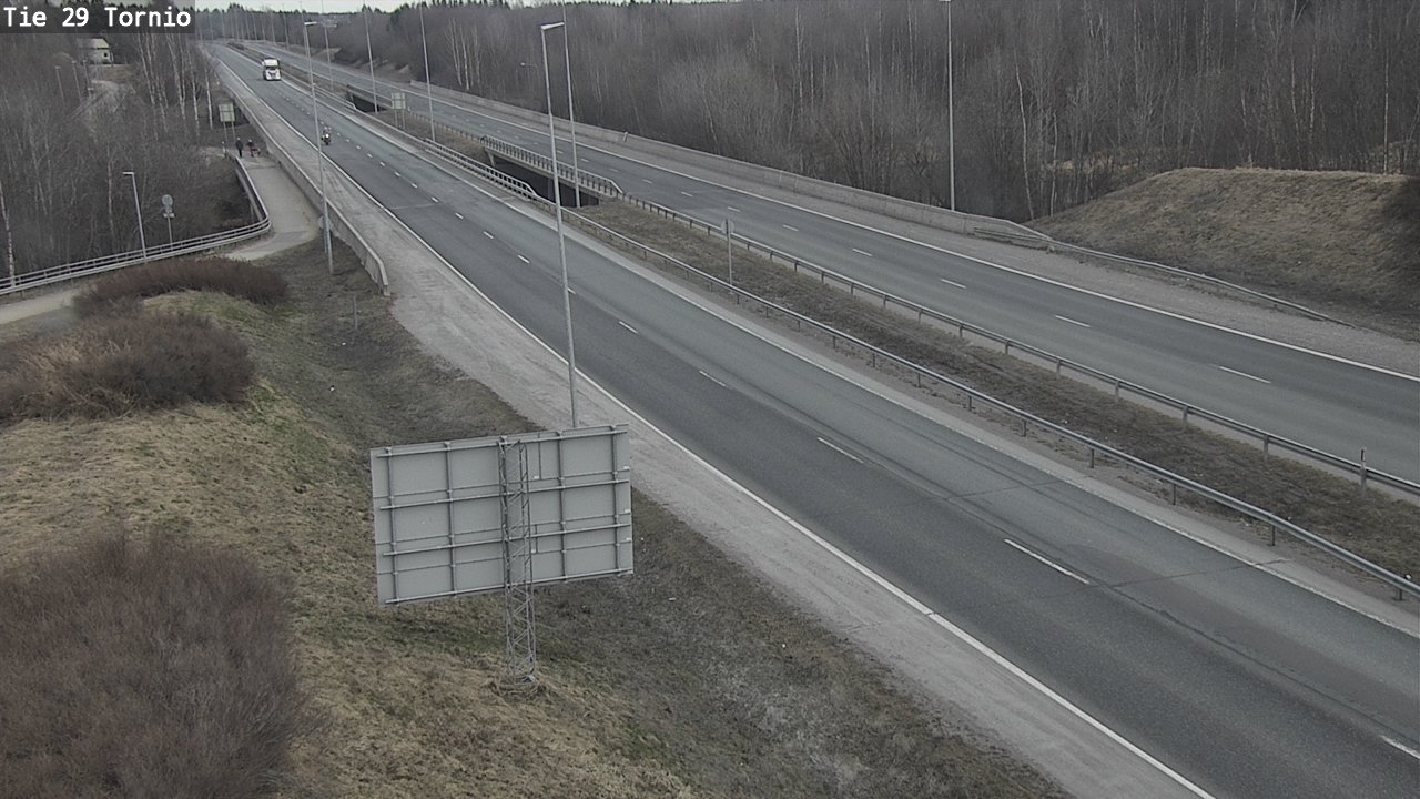Weather Camera Image Väg 29 Torneå, Tornio, Lappi