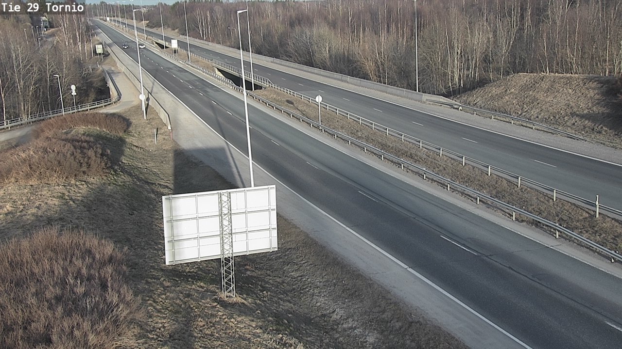 Weather Camera Image Väg 29 Torneå, Tornio, Lappi