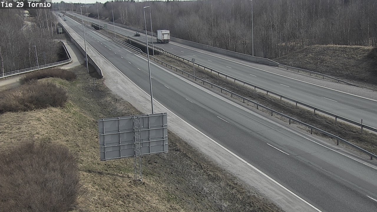 Weather Camera Image Väg 29 Torneå, Tornio, Lappi