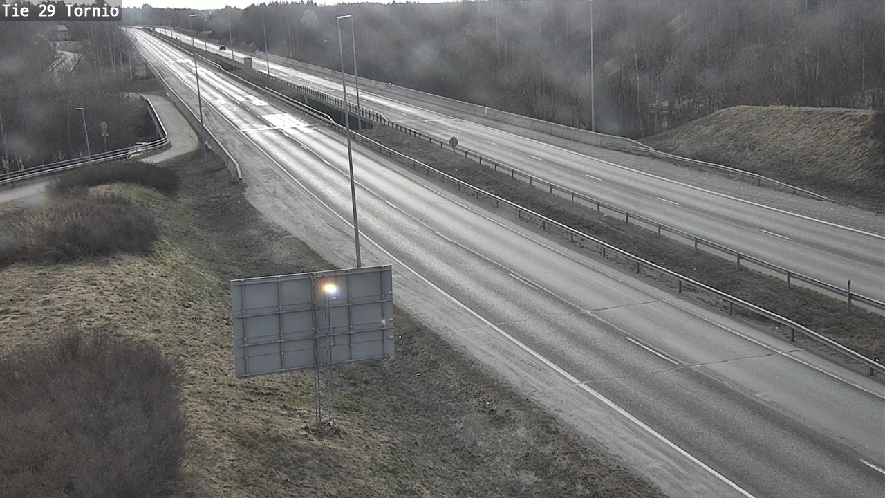 Weather Camera Image Väg 29 Torneå, Tornio, Lappi