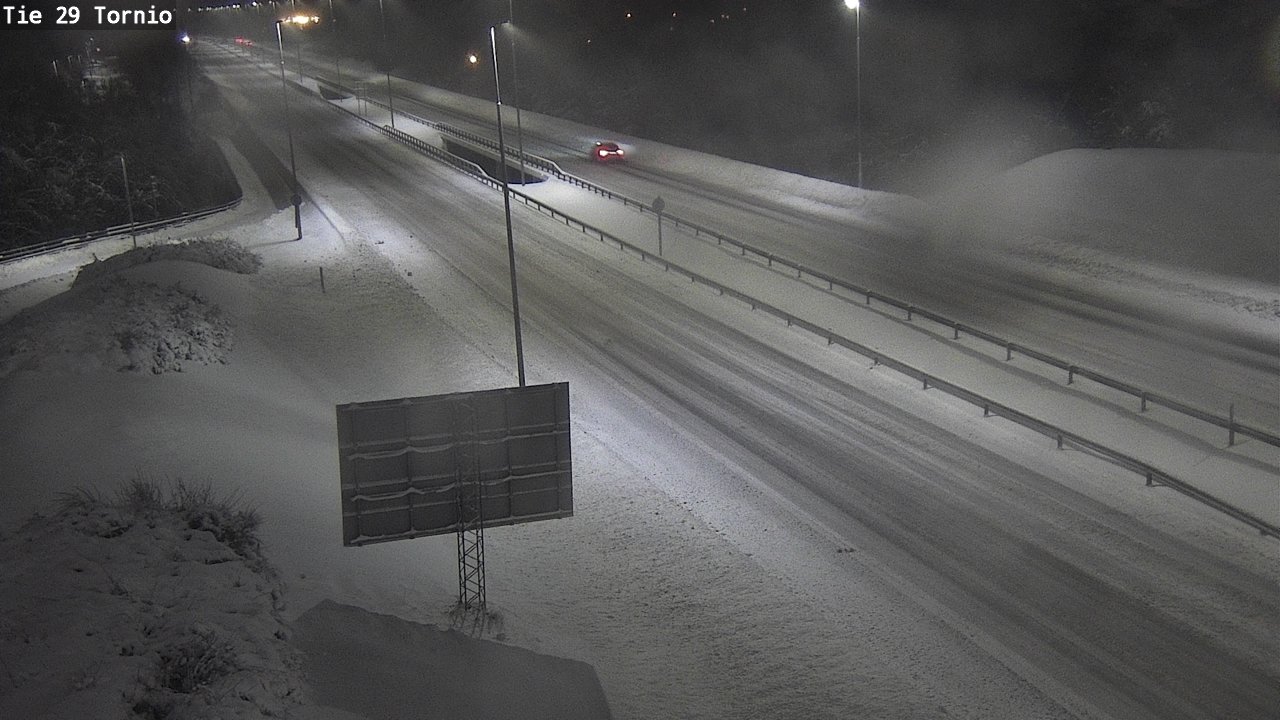 Weather Camera Image Väg 29 Torneå, Tornio, Lappi