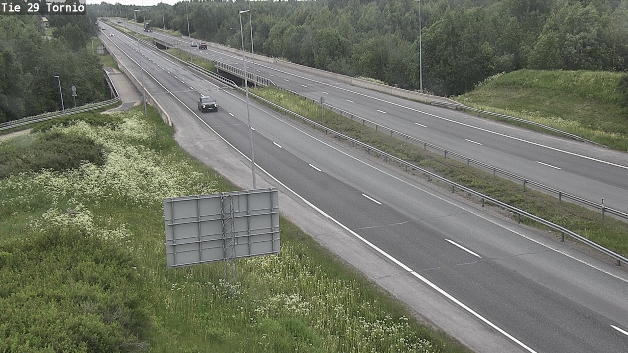 Weather Camera Image Väg 29 Torneå, Tornio, Lappi