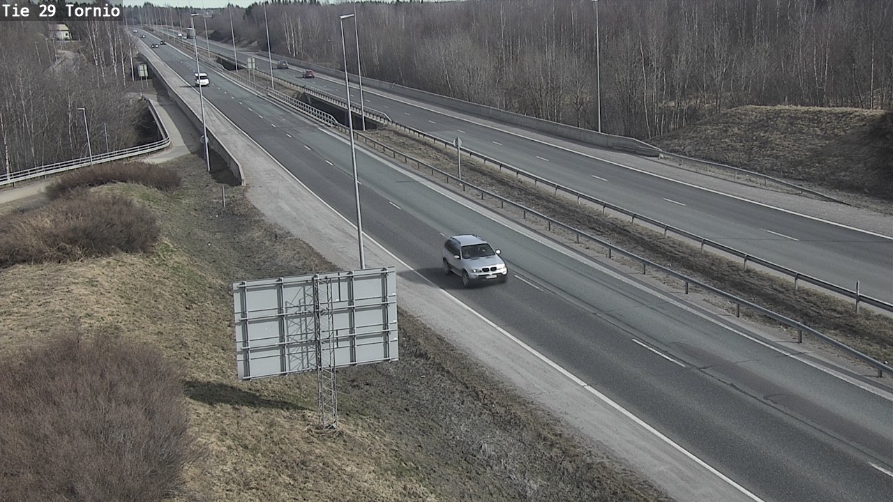 Weather Camera Image Väg 29 Torneå, Tornio, Lappi