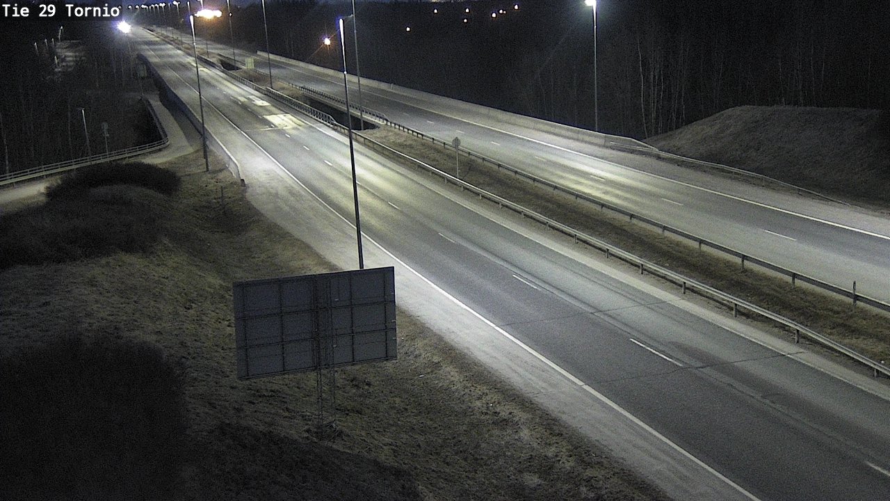 Weather Camera Image Väg 29 Torneå, Tornio, Lappi