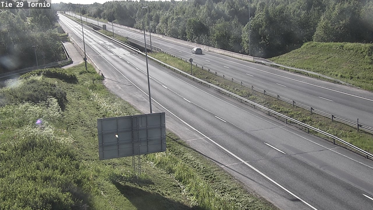 Weather Camera Image Väg 29 Torneå, Tornio, Lappi