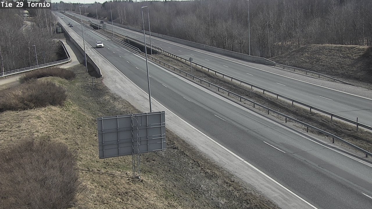 Weather Camera Image Väg 29 Torneå, Tornio, Lappi