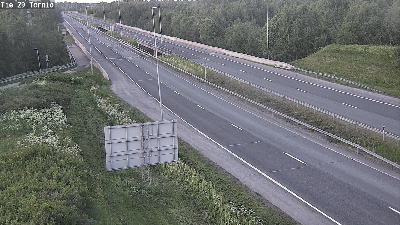 Weather Camera Image Väg 29 Torneå, Tornio, Lappi