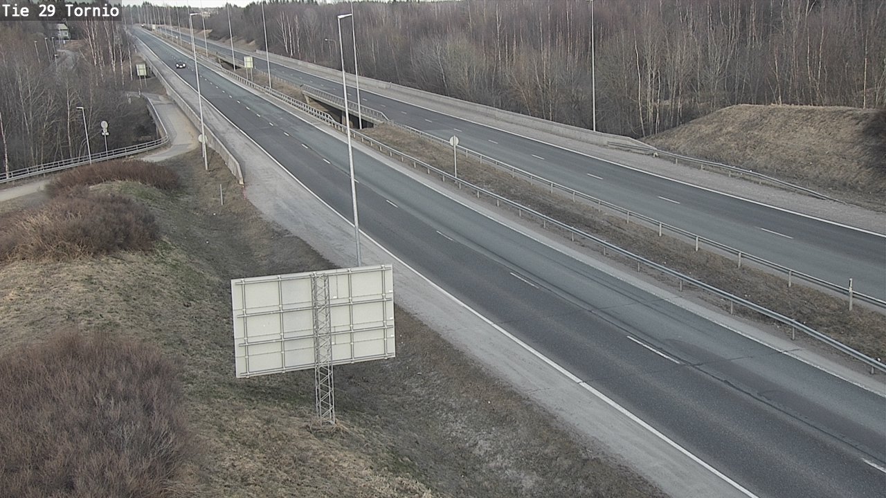 Weather Camera Image Väg 29 Torneå, Tornio, Lappi