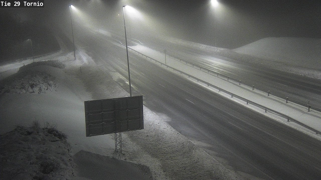 Weather Camera Image Väg 29 Torneå, Tornio, Lappi