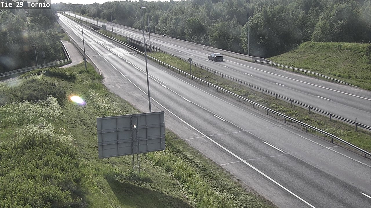Weather Camera Image Väg 29 Torneå, Tornio, Lappi