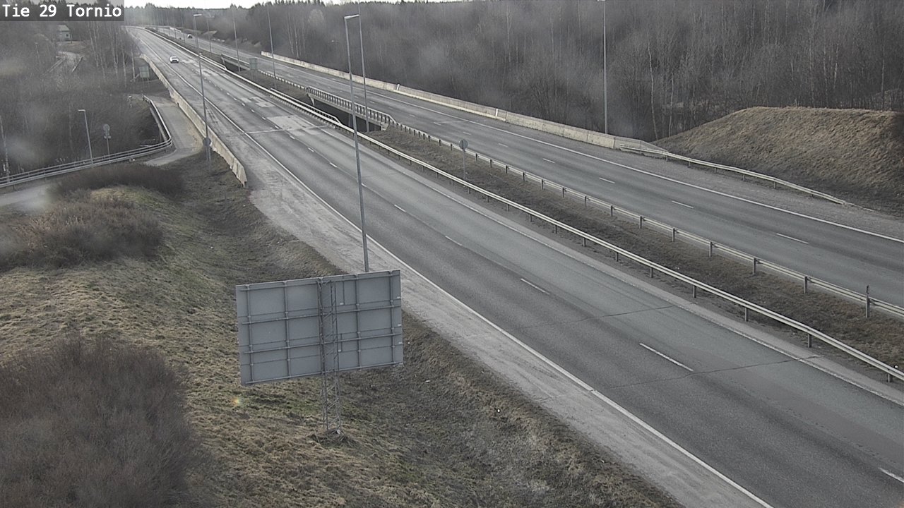 Weather Camera Image Väg 29 Torneå, Tornio, Lappi