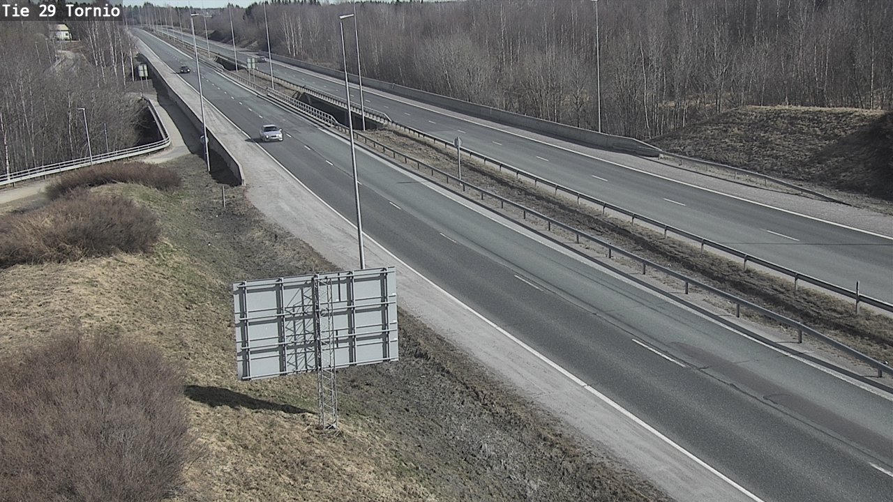 Weather Camera Image Väg 29 Torneå, Tornio, Lappi