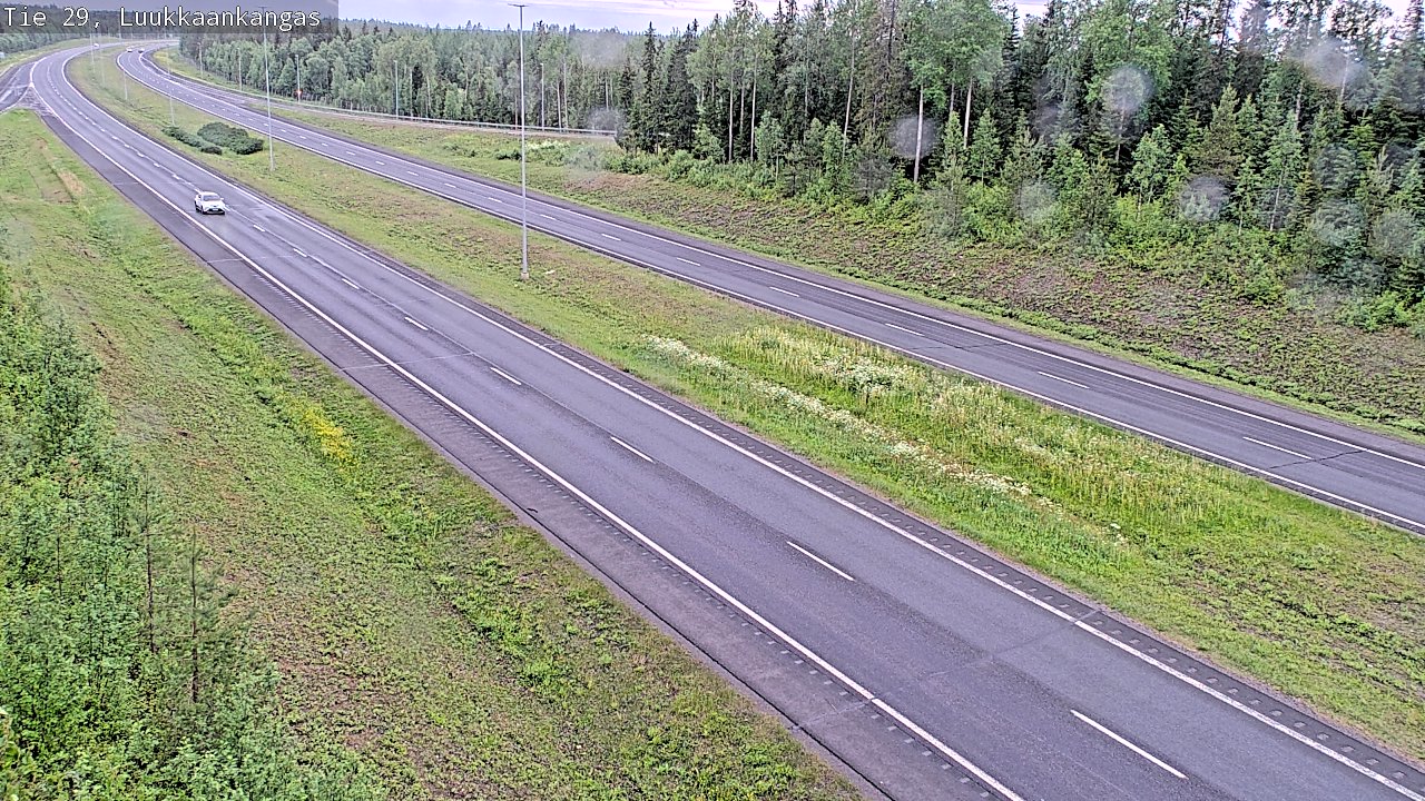 Weather Camera Image Väg 29 Torneå Luukkaankangas, Tornio, Lappi