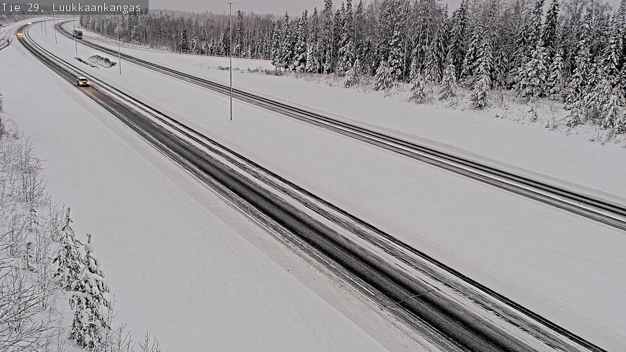 Weather Camera Image Väg 29 Torneå Luukkaankangas, Tornio, Lappi