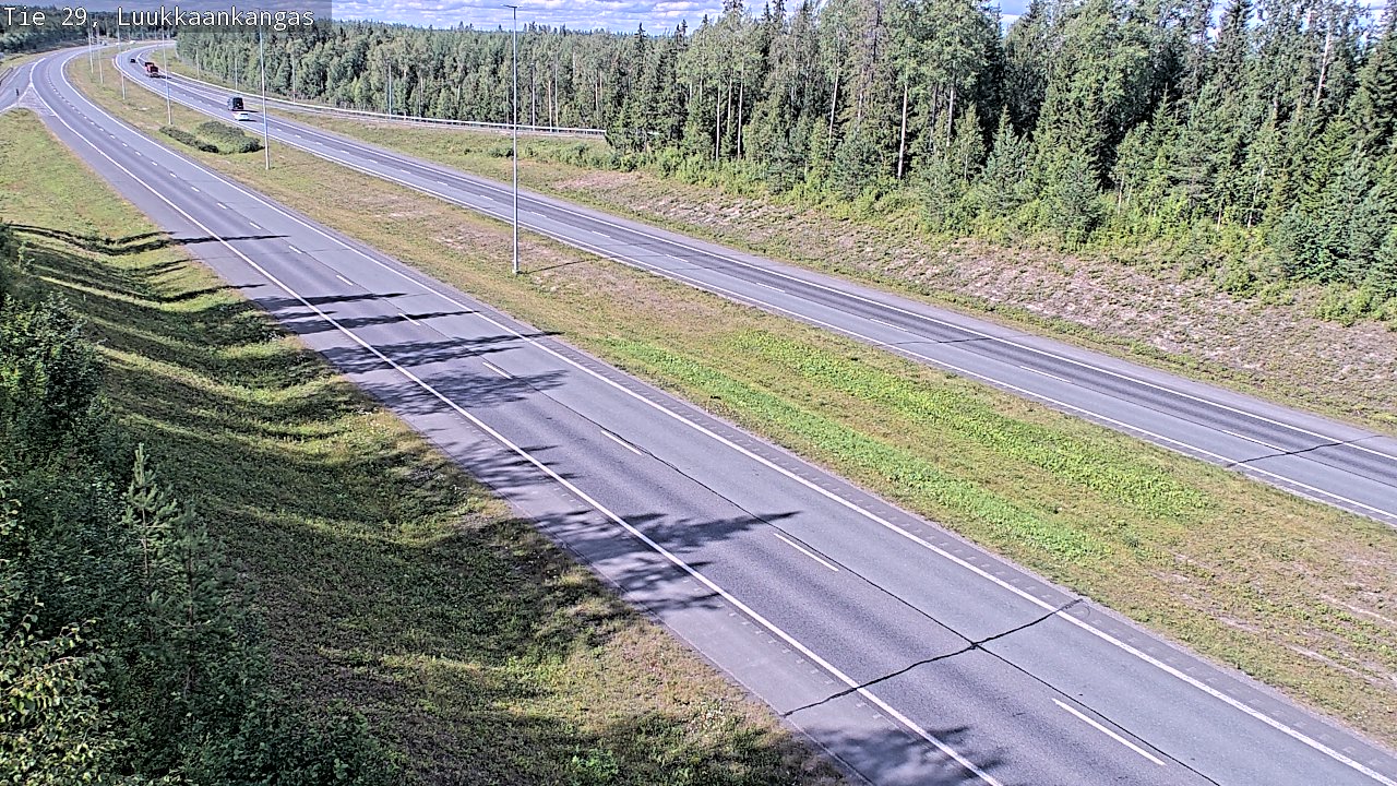 Weather Camera Image Väg 29 Torneå Luukkaankangas, Tornio, Lappi