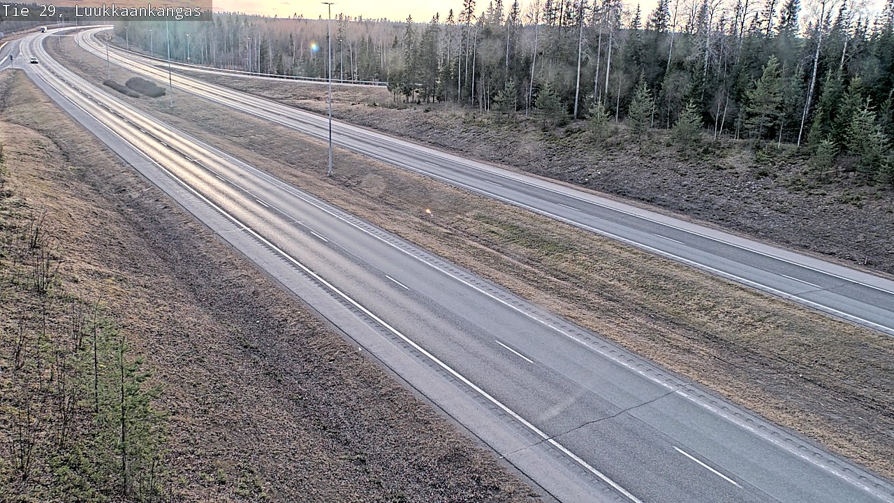 Weather Camera Image Väg 29 Torneå Luukkaankangas, Tornio, Lappi