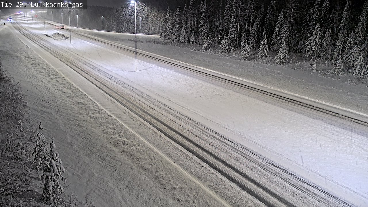 Weather Camera Image Väg 29 Torneå Luukkaankangas, Tornio, Lappi