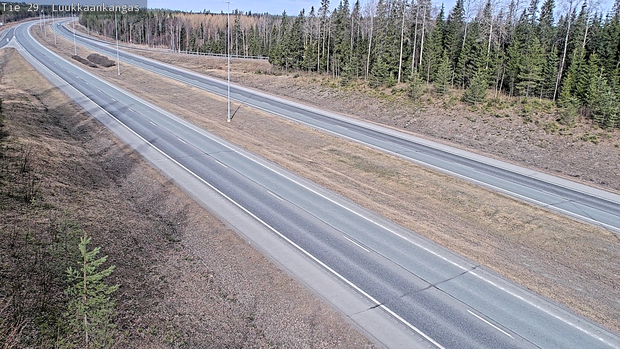 Weather Camera Image Väg 29 Torneå Luukkaankangas, Tornio, Lappi