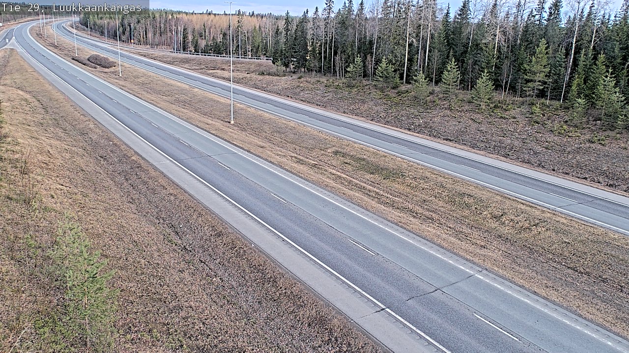 Weather Camera Image Väg 29 Torneå Luukkaankangas, Tornio, Lappi