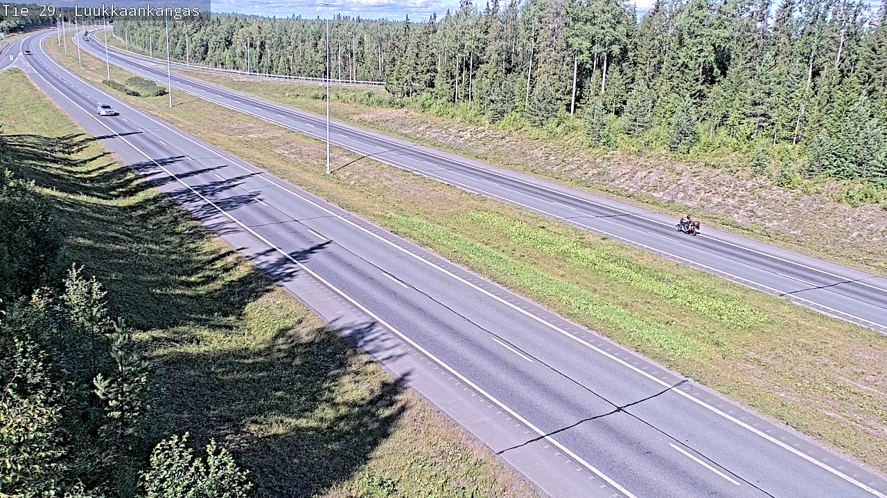 Weather Camera Image Väg 29 Torneå Luukkaankangas, Tornio, Lappi