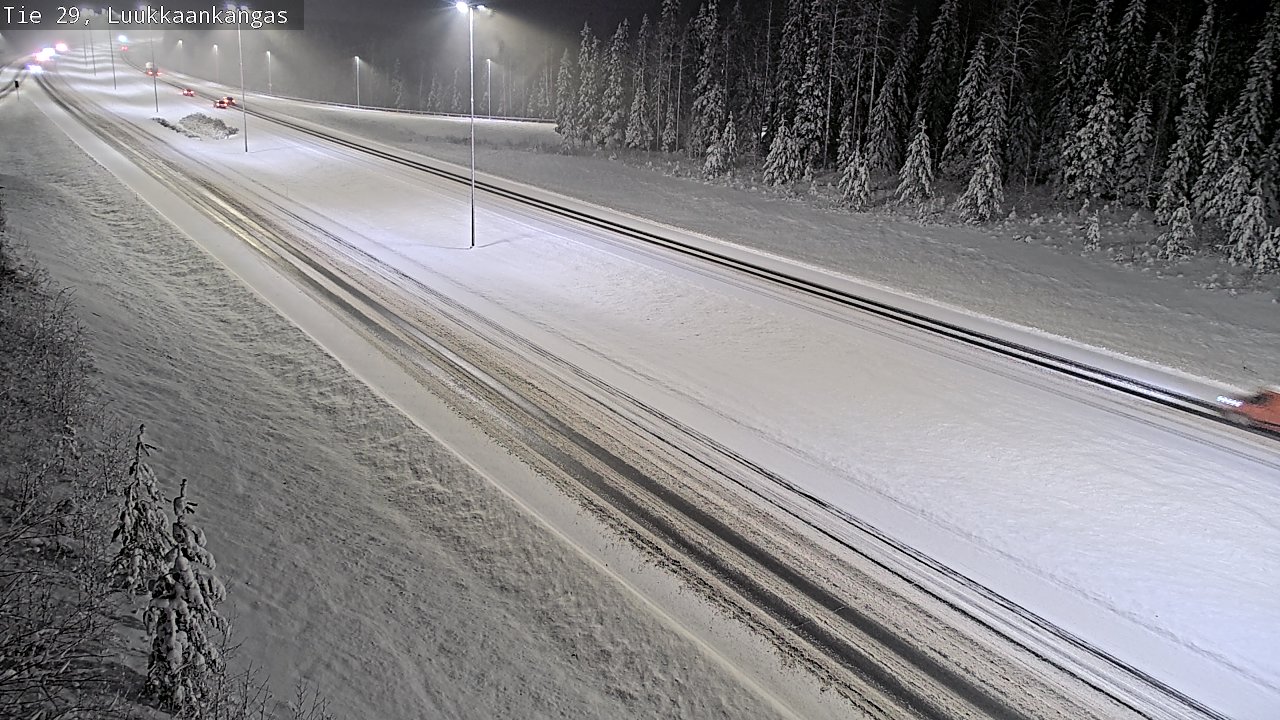 Weather Camera Image Väg 29 Torneå Luukkaankangas, Tornio, Lappi