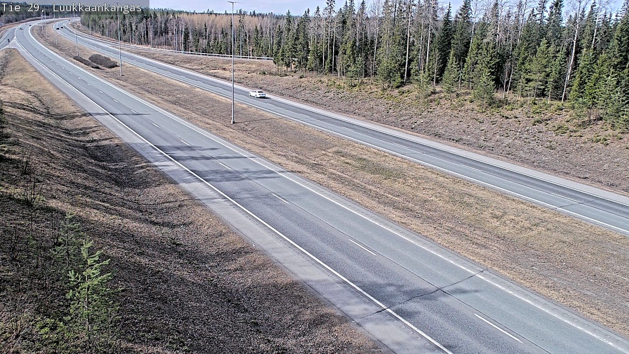 Weather Camera Image Väg 29 Torneå Luukkaankangas, Tornio, Lappi