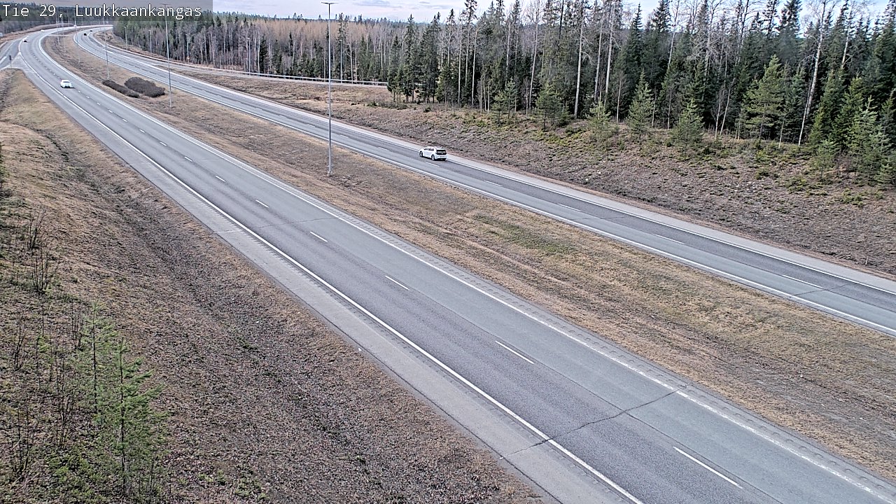 Weather Camera Image Väg 29 Torneå Luukkaankangas, Tornio, Lappi