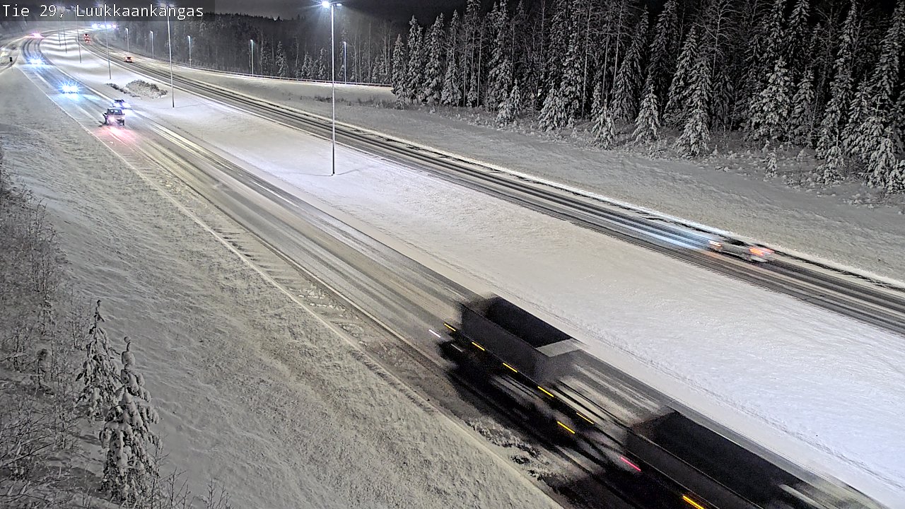 Weather Camera Image Väg 29 Torneå Luukkaankangas, Tornio, Lappi