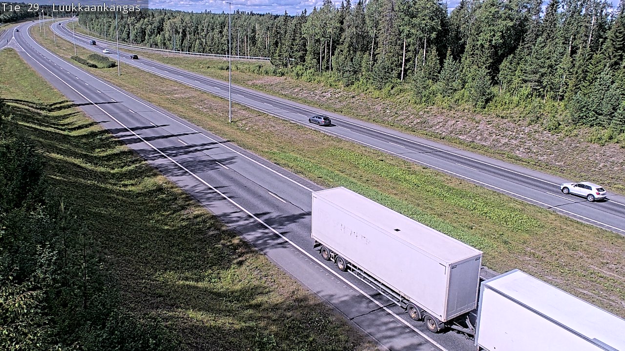 Weather Camera Image Väg 29 Torneå Luukkaankangas, Tornio, Lappi