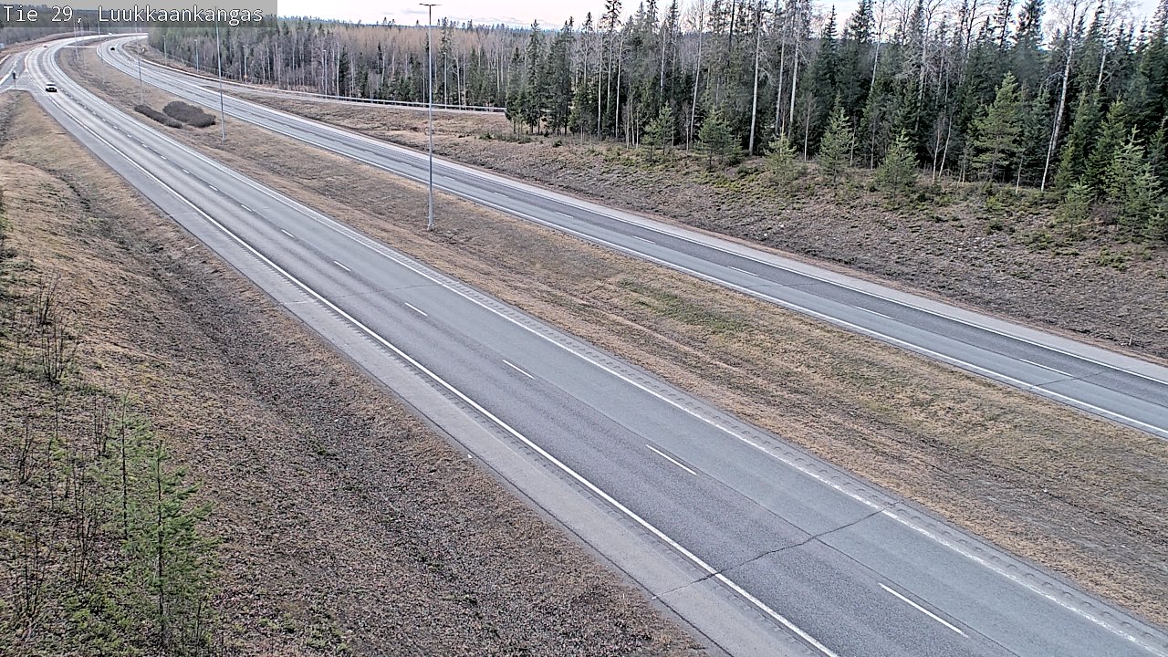 Weather Camera Image Väg 29 Torneå Luukkaankangas, Tornio, Lappi
