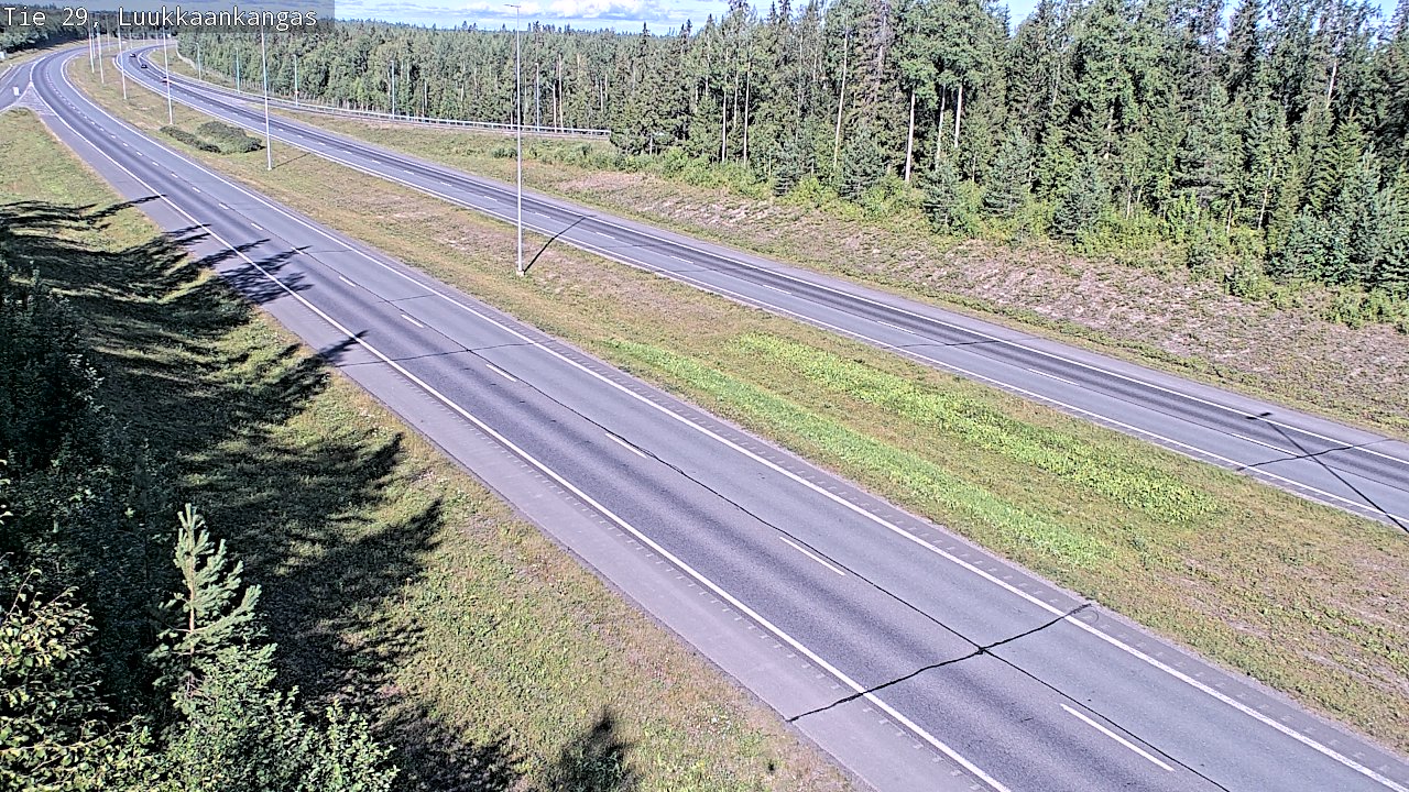 Weather Camera Image Väg 29 Torneå Luukkaankangas, Tornio, Lappi