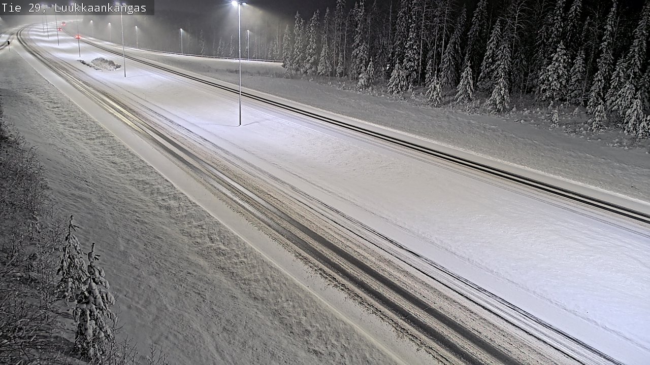 Weather Camera Image Väg 29 Torneå Luukkaankangas, Tornio, Lappi
