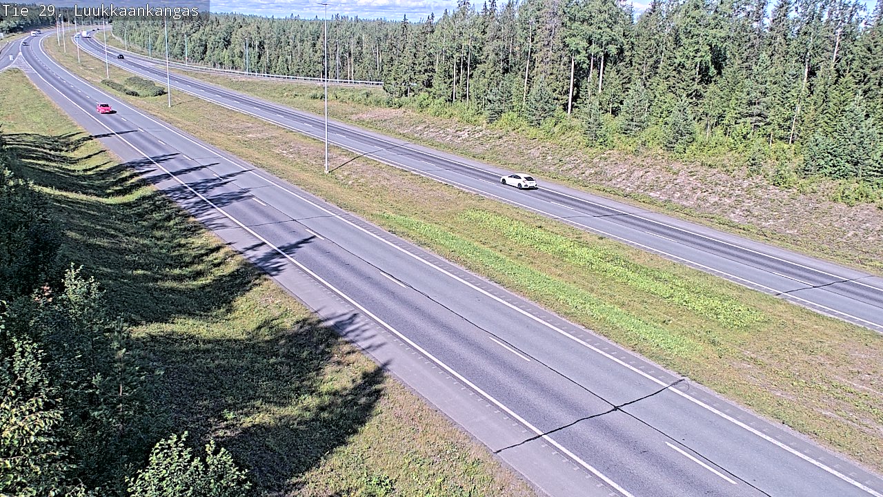 Weather Camera Image Väg 29 Torneå Luukkaankangas, Tornio, Lappi