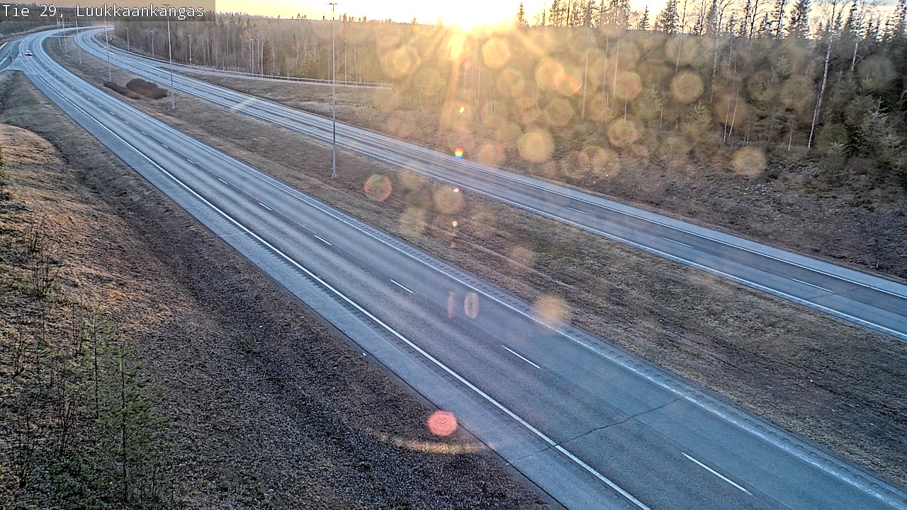Weather Camera Image Väg 29 Torneå Luukkaankangas, Tornio, Lappi
