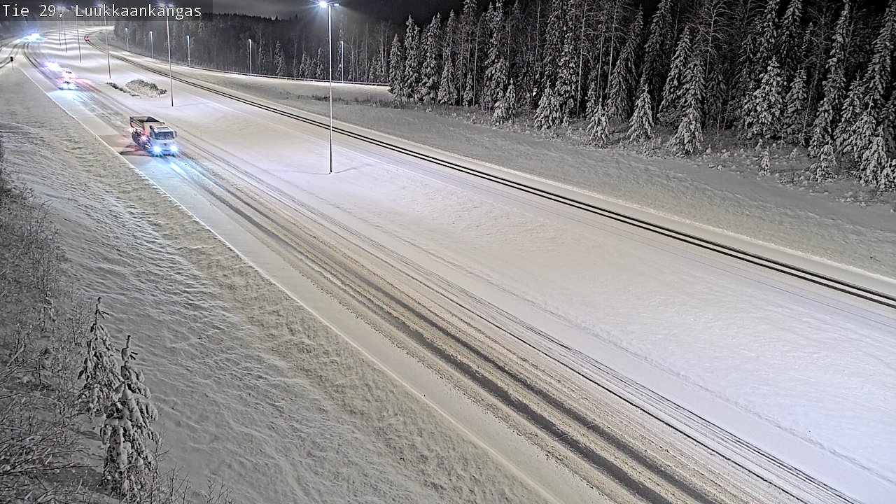 Weather Camera Image Väg 29 Torneå Luukkaankangas, Tornio, Lappi
