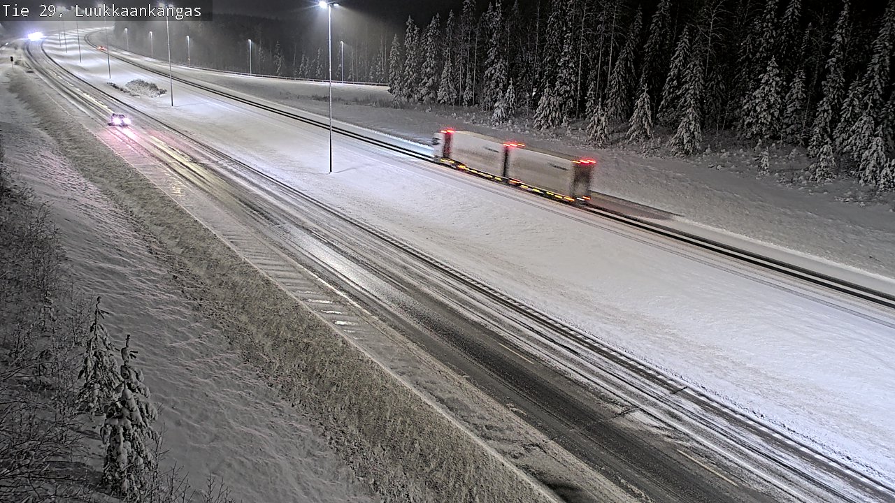 Weather Camera Image Väg 29 Torneå Luukkaankangas, Tornio, Lappi