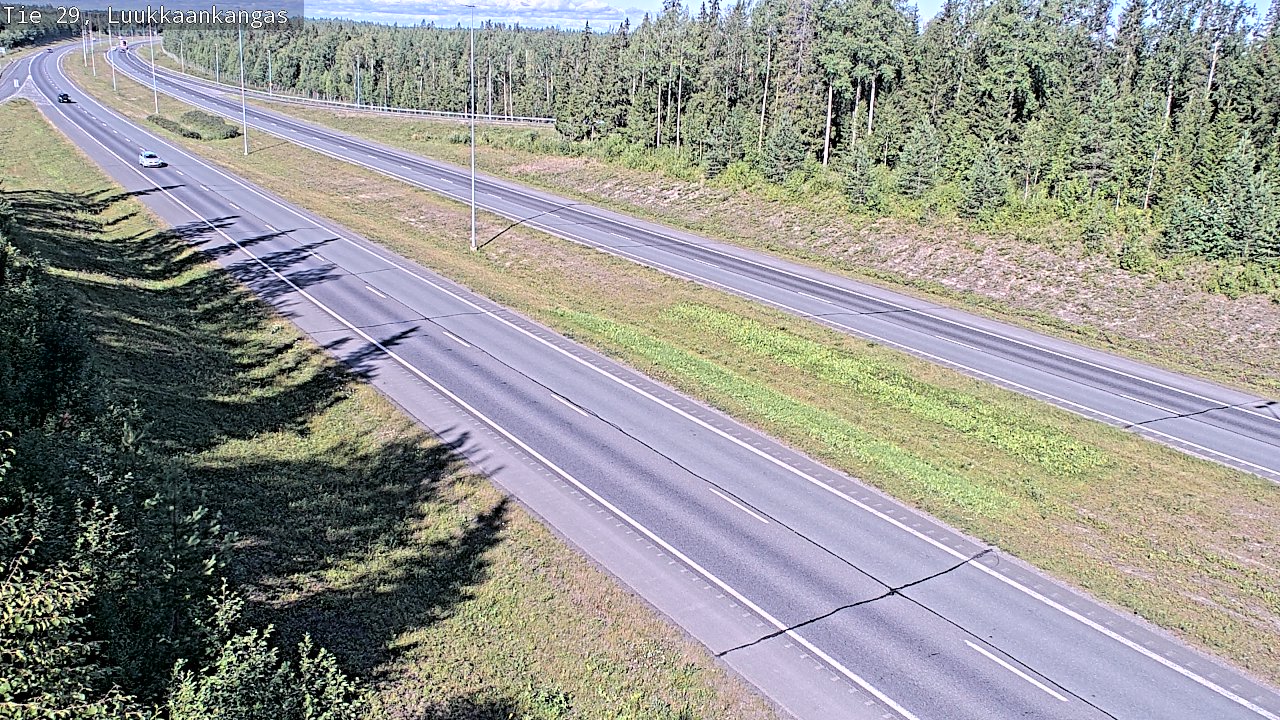 Weather Camera Image Väg 29 Torneå Luukkaankangas, Tornio, Lappi