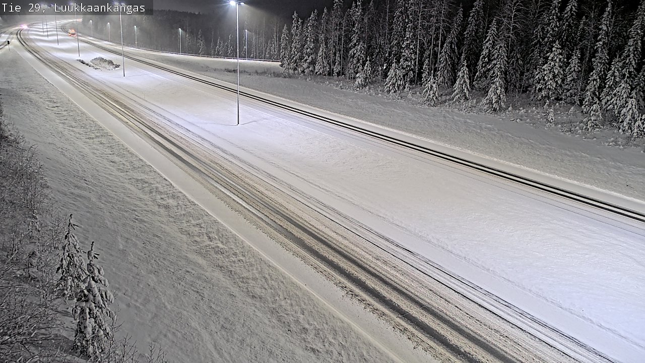 Weather Camera Image Väg 29 Torneå Luukkaankangas, Tornio, Lappi