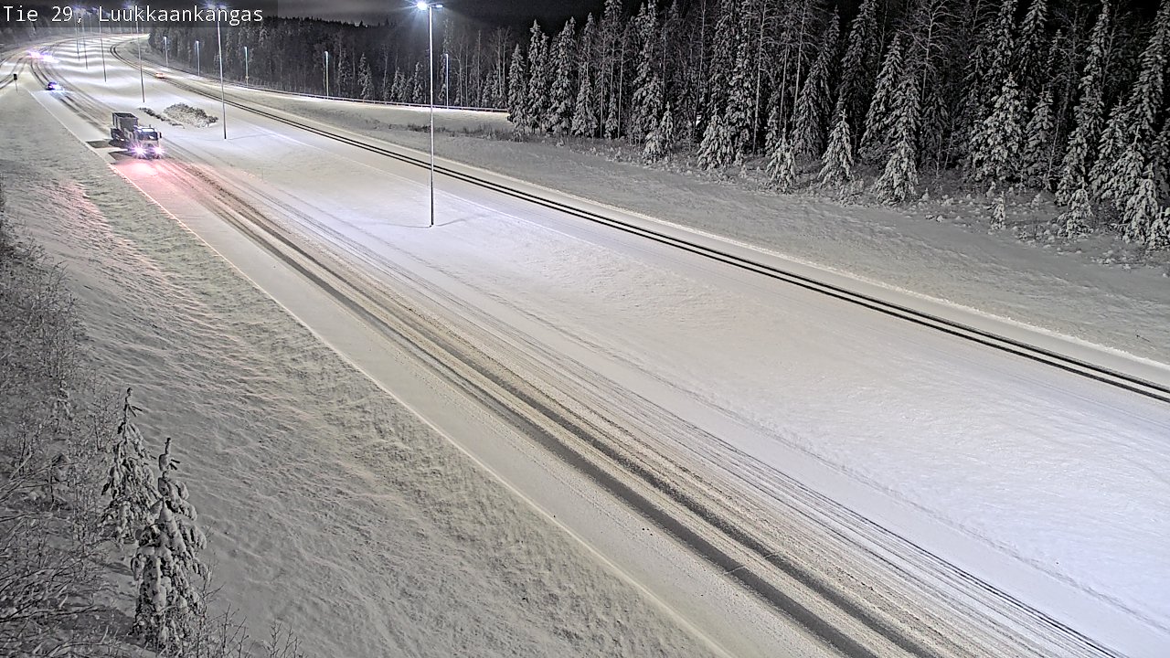 Weather Camera Image Väg 29 Torneå Luukkaankangas, Tornio, Lappi