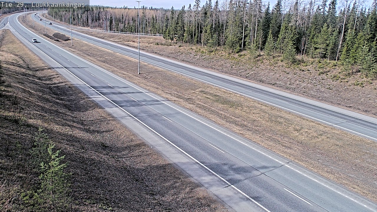 Weather Camera Image Väg 29 Torneå Luukkaankangas, Tornio, Lappi