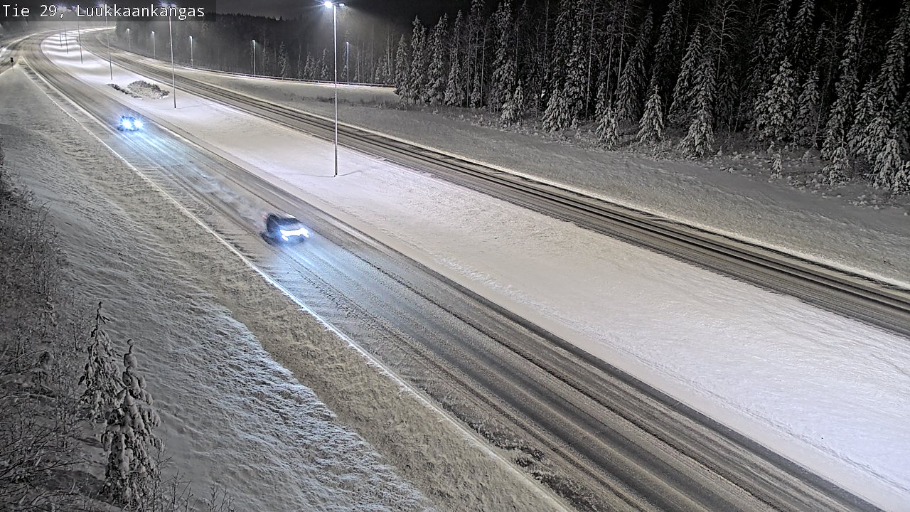 Weather Camera Image Väg 29 Torneå Luukkaankangas, Tornio, Lappi