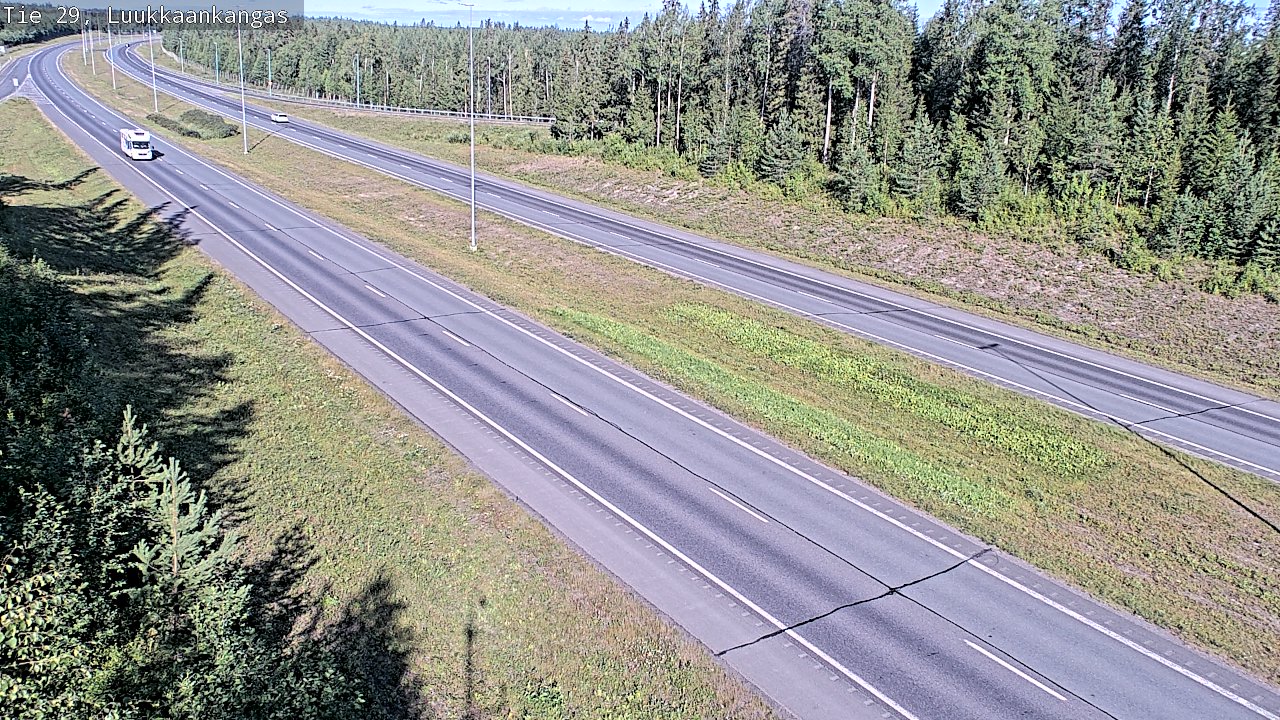 Weather Camera Image Väg 29 Torneå Luukkaankangas, Tornio, Lappi