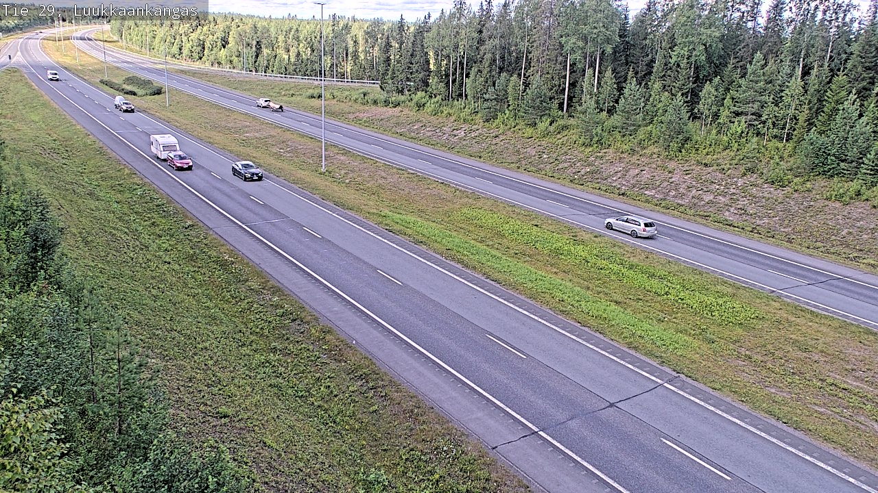Weather Camera Image Väg 29 Torneå Luukkaankangas, Tornio, Lappi