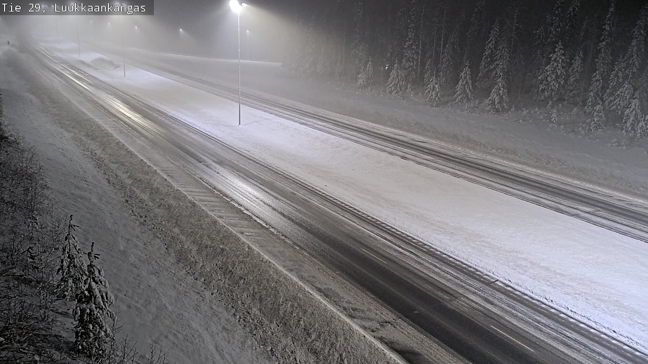 Weather Camera Image Väg 29 Torneå Luukkaankangas, Tornio, Lappi
